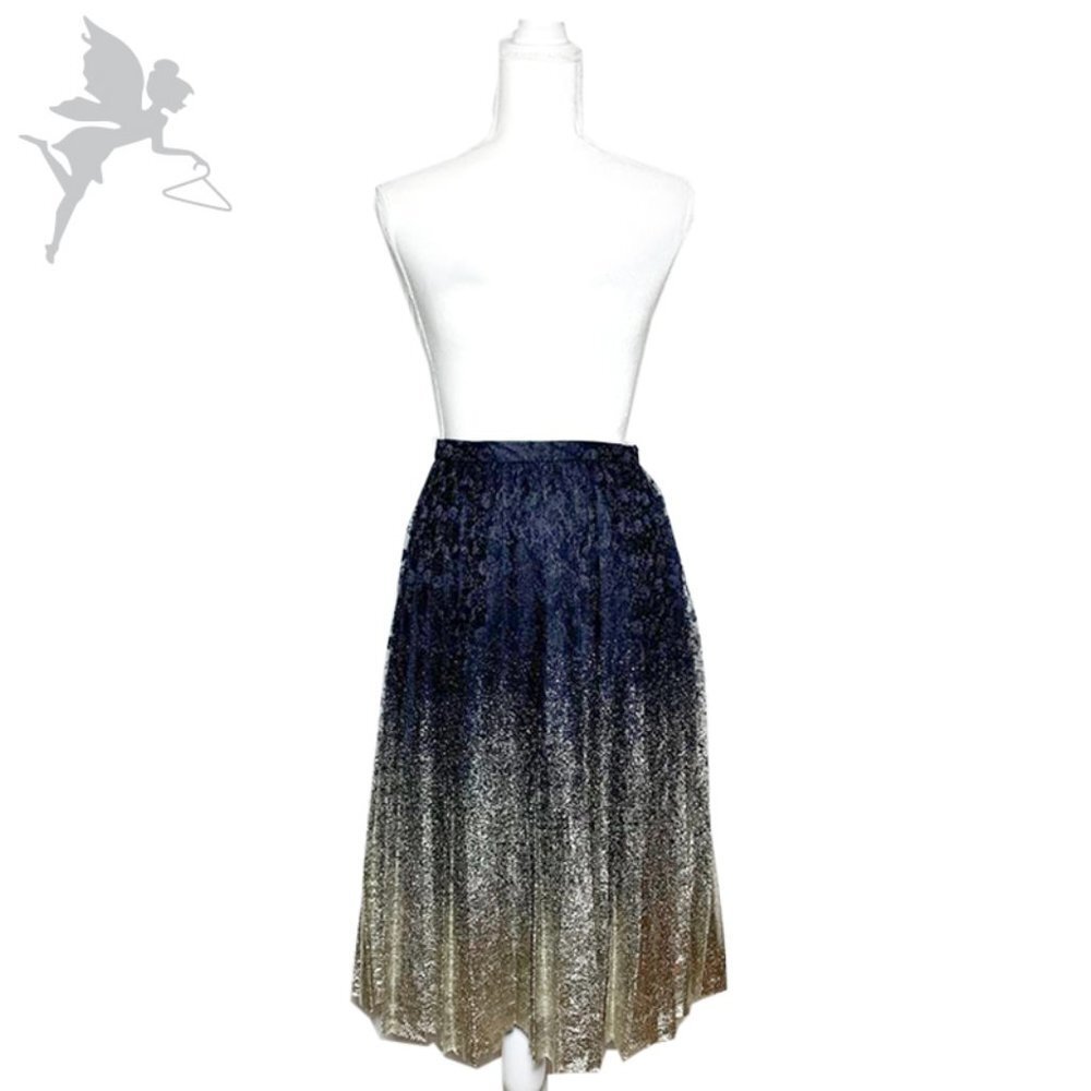 PHASE EIGHT Ombre Pleated Midi Skirt